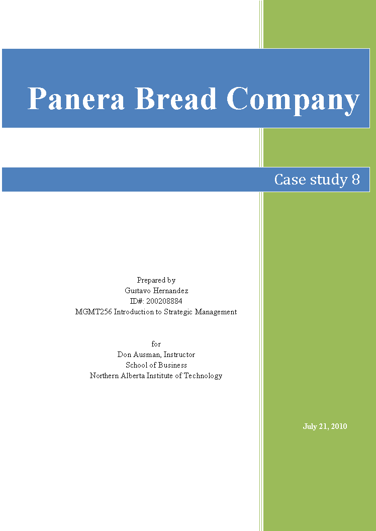 panera brean case study Panera bread is a chain of bakery-cafes in the us and canadathe company, which was founded in 1981, committed to “clean” food by removing artificial flavors, preservatives, sweeteners or colors from artificial sources from its us food menu by the end of 2016. panera brean case study Panera bread is a chain of bakery-cafes in the us and canadathe company, which was founded in 1981, committed to “clean” food by removing artificial flavors, preservatives, sweeteners or colors from artificial sources from its us food menu by the end of 2016.